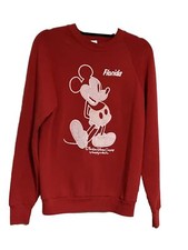 VTG WALT DISNEY 80s Mickey Mouse Florida Sweatshirt L SCREEN STARS Brand
