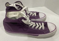 PF FLYERS Posture Foundation Vulcanized Purple High Top Shoes Women’s 11.5