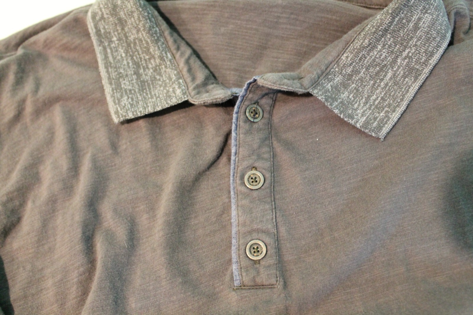 Carbon 2 Cobalt Men's Triple Texture Charcoal Polo Si… Gem