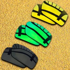 3 Pairs Lenses Replacement for-Spy Optic General Polarized-Black Green 24K Gold
