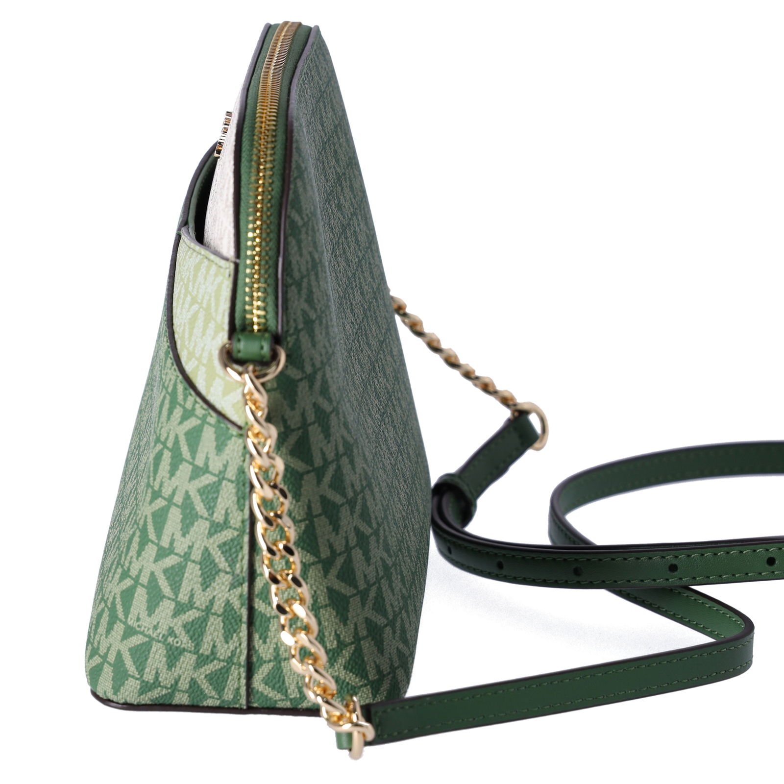 Michael Kors Jet Set Travel Dome Crossbody Bag Signature Fern 