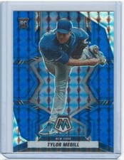 Tylor Megill 2022 Panini Mosaic #RD-12 Rookie Debut Reactive Blue Mets /99