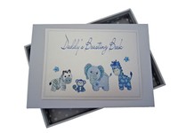 White Cotton Cards Daddy's Boasting Book Photo Album (tiny, Blue) White Cotton Cards Daddy's Boasting Book Photo Album (tiny, Blue)