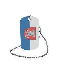 Dog Tag Flag Wessobrunn Burgenland Dog Tag Aluminium 30 x 50 mm