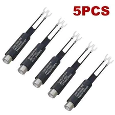 5X UHF VHF FM 75-300 Ohm TV Antenna Matching Transformer Coaxial Cable Adapter