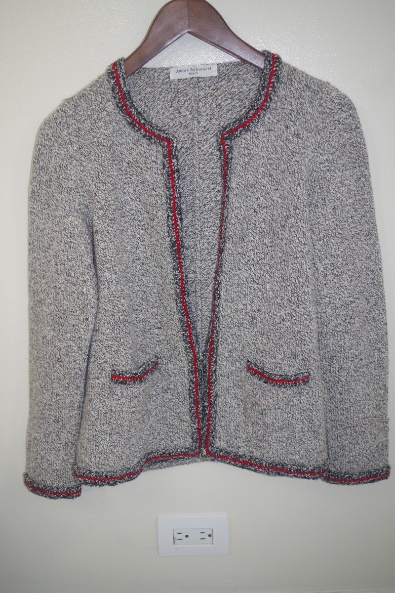AMINA RUBINACCI 売れ筋商品|||アミナ ルビナッチ カーディガン アウター レディース Cardigans Grey AMINA RUBINACCI カーディガン - AMINA RUBINACCI レディース
