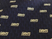 New York Giants Fabric Ships Free 5 1/2 Yards