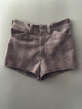 Vintage Wrangler 1970s red, blue  beige plaid shorts