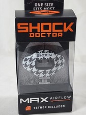 Shock Doctor Max Airflow Lip Guard Print Black/White Hounds OSFA, Blk/Wht Hounds