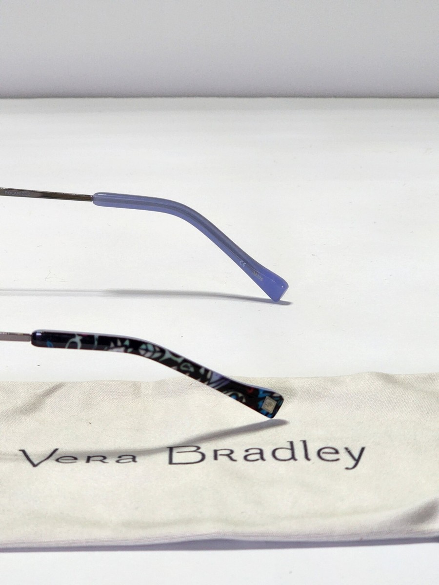NWT Vera Bradley Cilla Blue Womens Sunglasses Polarized $78 