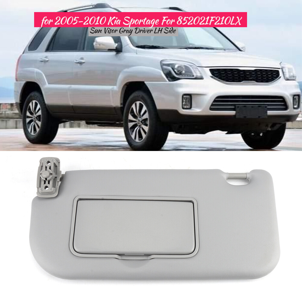 2005-2010 Kia Sportage Gray Driver Side Sun Visor LH 2.0L 2.7L 852021F210LX