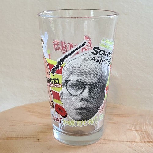 A CHRISTMAS STORY Movie RALPHIE Pint Glass "You'll Shoot Your Eye Out