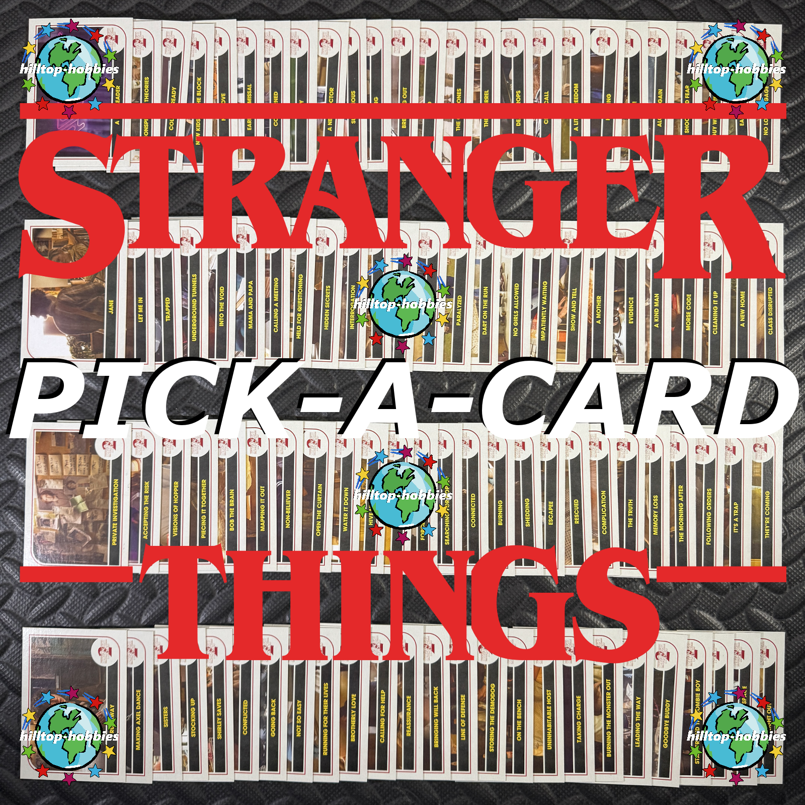 TOPPS 2019 STRANGER THINGS SEASON 2 PICK-A-CARD BASE/CHARACTER/STICKERS/SCENES