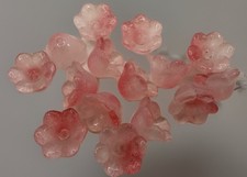 Czech Glass Flower Beads Light Pink 10mm Qty: 10