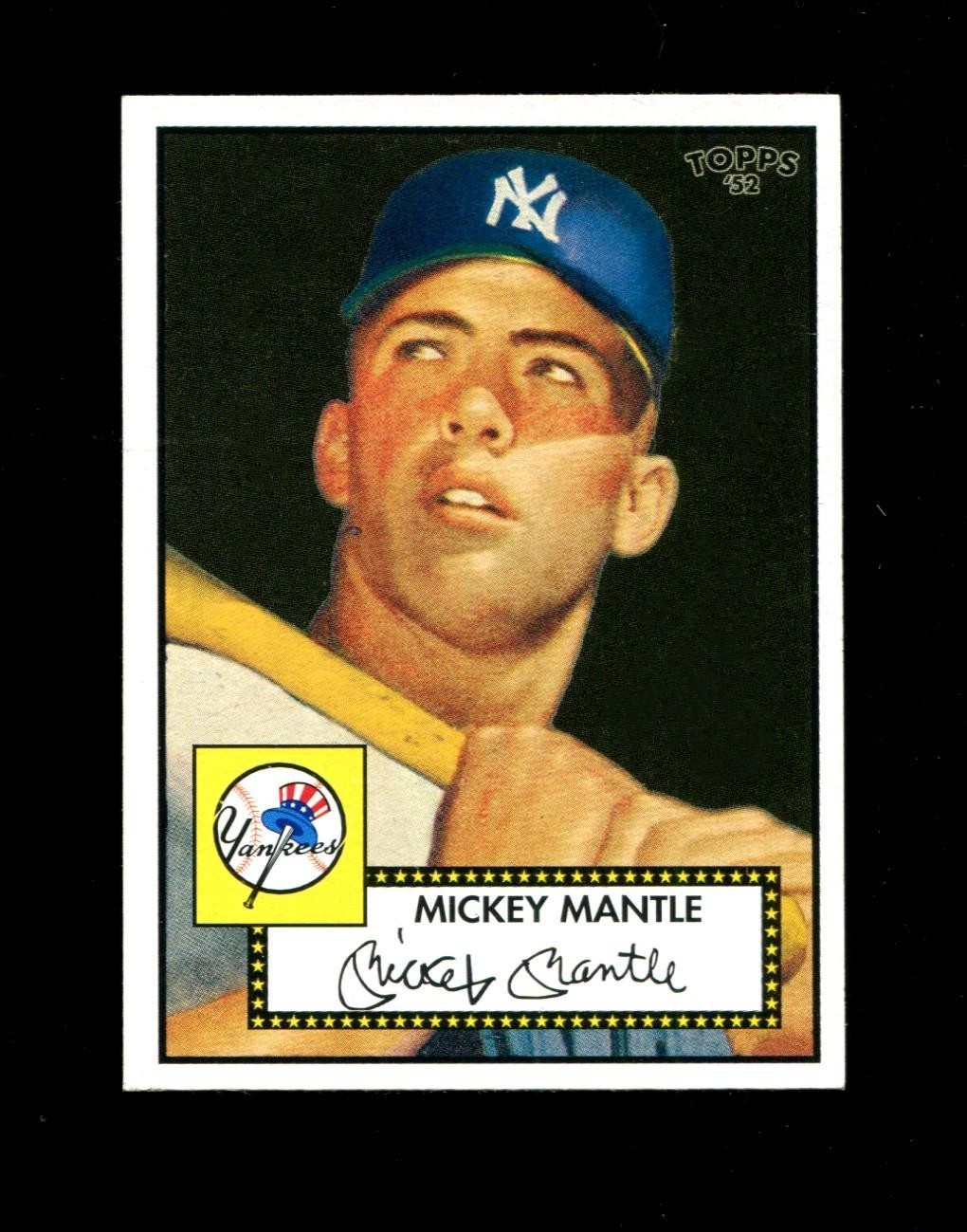 2006 Topps '52 Mickey Mantle #311 Black Background Variation 1952 RC Yankees