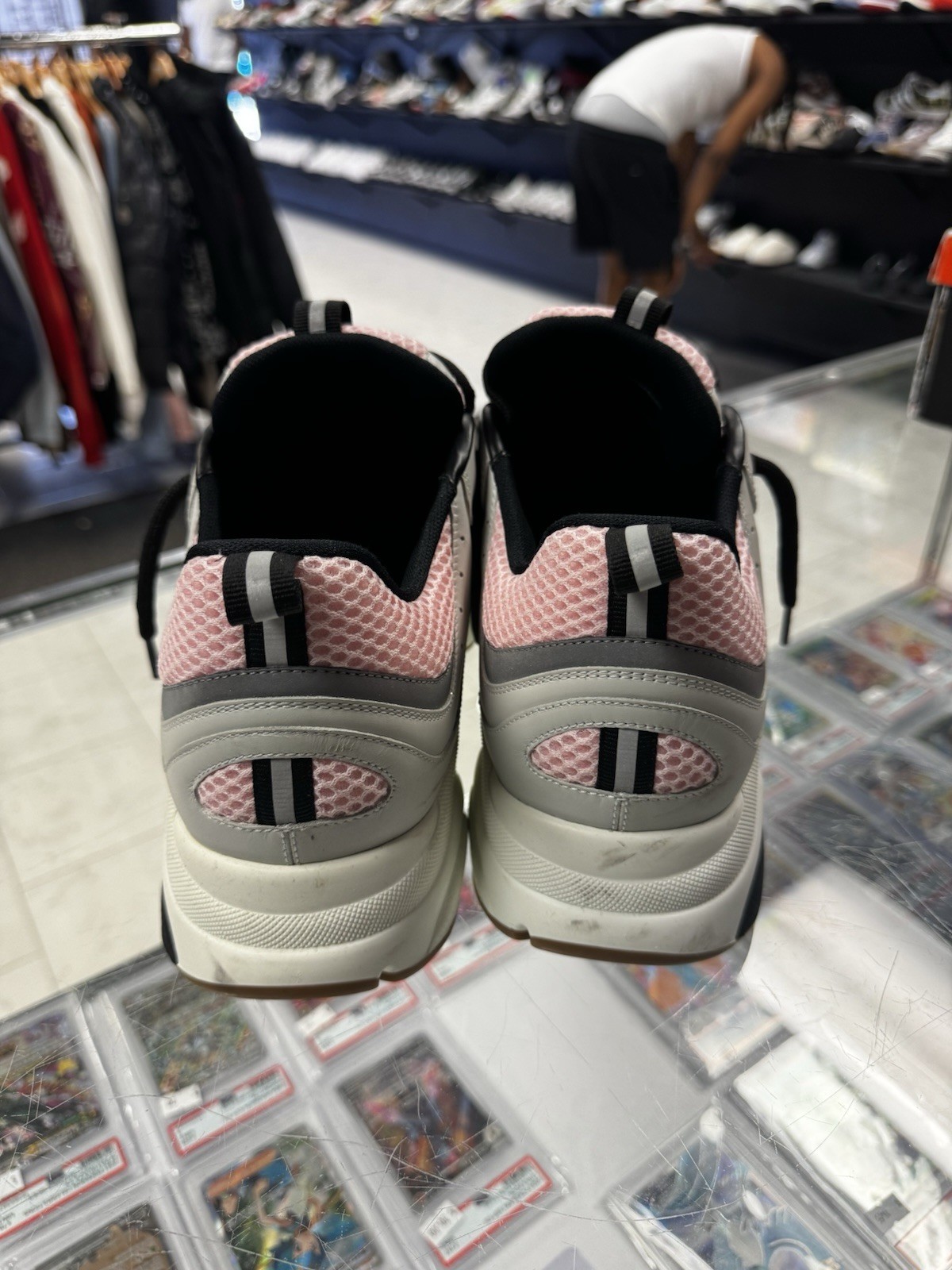 Dior B22 Pale Pink Grey Sneakers Size 11 *Discontinued* Lightly Preowned image 3