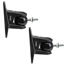 2-Pack Black Speaker Wall Mount, 1/4-20 Thread, 8 Lbs, Steel, SINSB7B