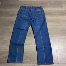 Vintage 90s Wrangler Faded Straight Leg Blue Denim Jeans
