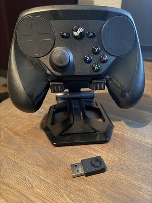Valve Steam Controller - Original Black - Tested & Working W/Dongle