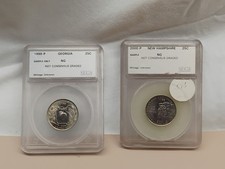 Sample Slabbed Coins LOT US Quarter 2000-P New Hampshire 1999-P Georgia 25C