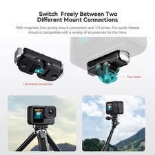 Metal Magnetic Quick Release Mount for Hero13Black with Mounting Options