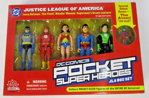 Pocket Super Heroes, Justice League Of America JLA Box Set - DC Comics - BNIP