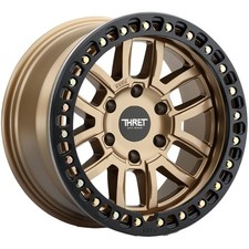 Thret Off-road 602 Maze Beadlock 17x9 5x5 -14mm Bronze Wheel Rim 17 Inch