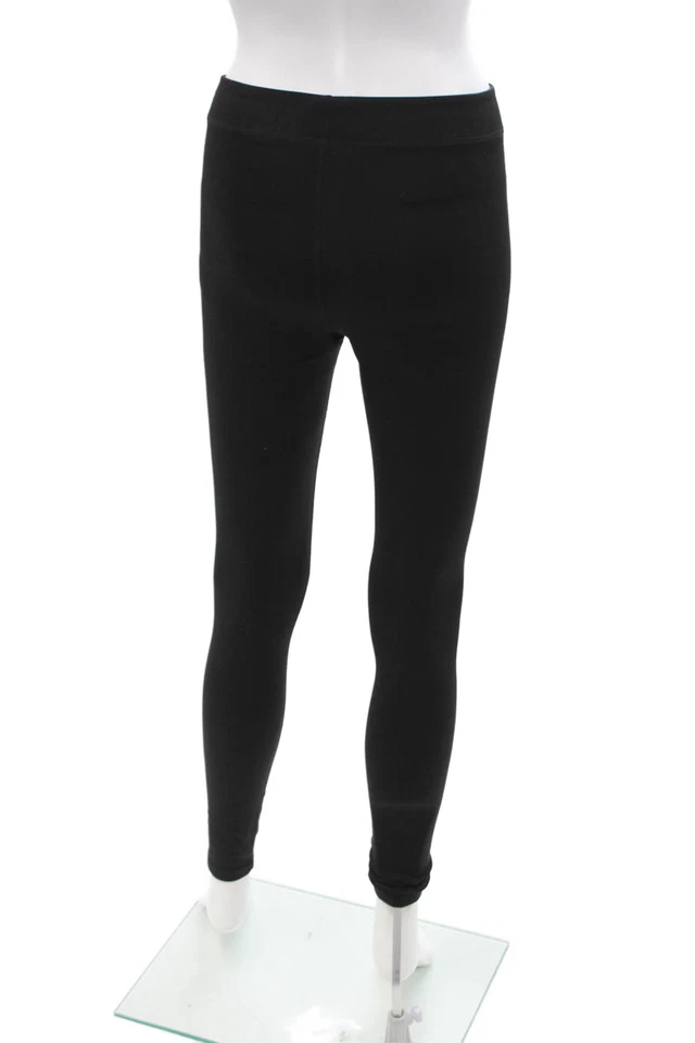 Leggings de punto comprimido Adbelle de tiro alto Theory para mujer negros talla extra pequeña Foto 3 de 4