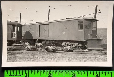 Vintage 1947 Hershey PA Trolley Car Snapshot Photo