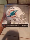 Devon Achane Miami Dolphins Autographed Mini Helmet Beckett Authenticated