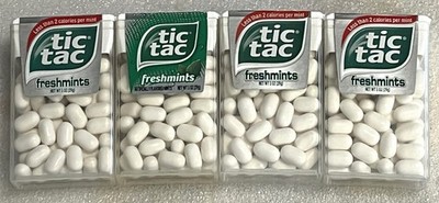 Tic Tac Freshmint White Mints 1 oz Packs Lot of 4 Fresh Breath Control