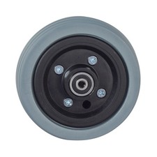 1 6"x2" Flat-Free Caster Wheel Assembly with Gray Tire for Jazzy Power Chairs