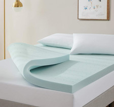 Mattress Topper, Gel Infused Memory Foam Mattress Topper, Ventilated Design Matt