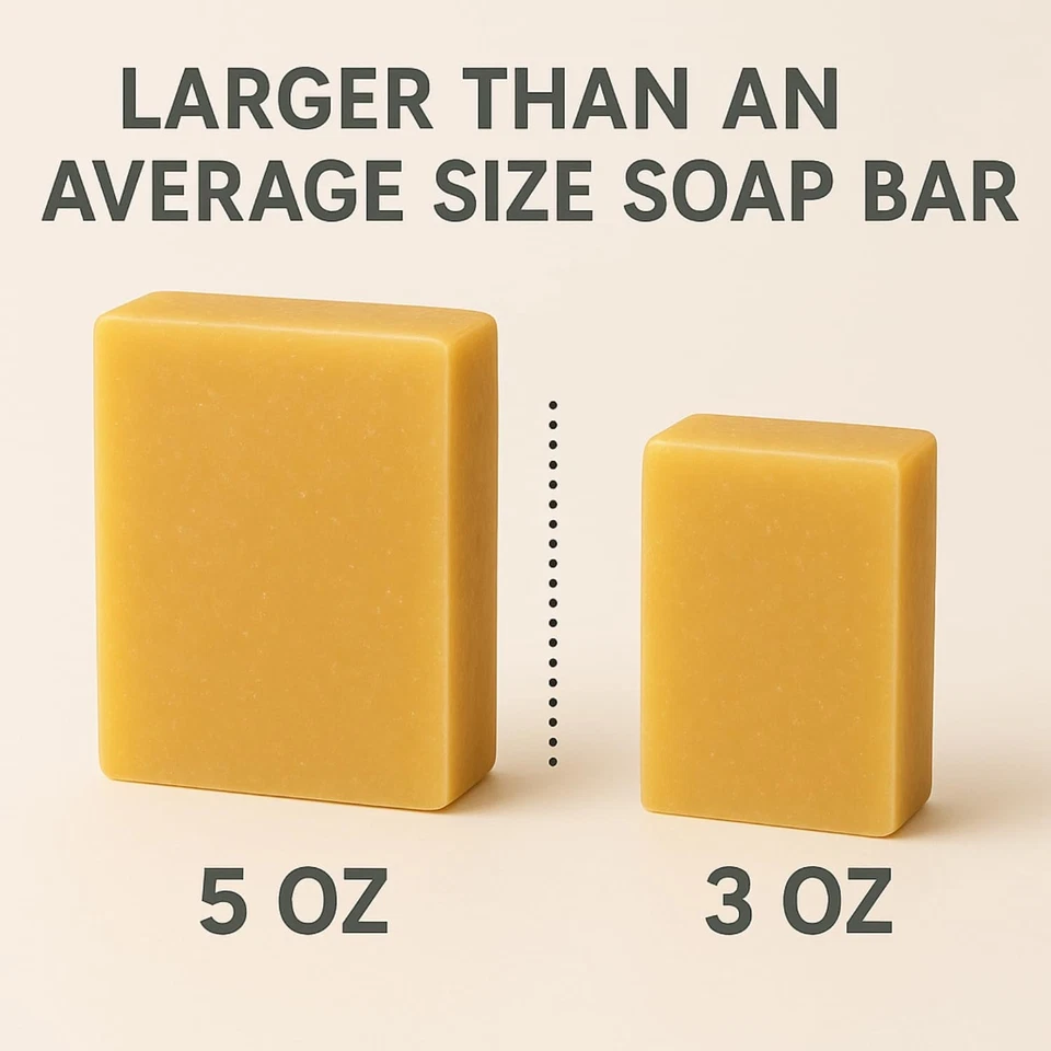 Honey Oatmeal Goat Milk Soap Bars Large 5 oz Natural Organic Sudsy Hands Body - Image 4 of 4