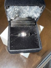 Cartier 18K White Gold Diamond 3-Stone Love Ring.