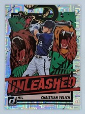 Christian Yelich 2021 Donruss Unleashed Vector Holo Milwaukee Brewers #UNL20
