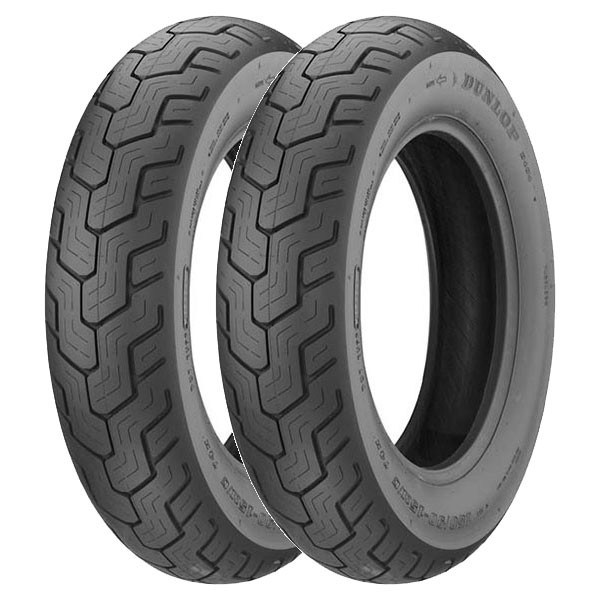 TYRE PAIR DUNLOP 130/90-16 67H D404 (J) + 150/80-16 71H D404 (Q)