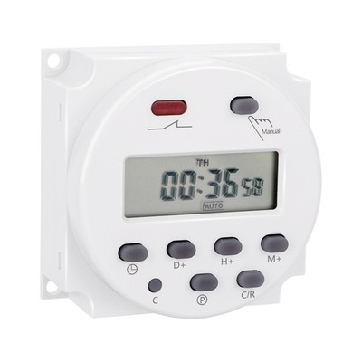 DC 12V Digital LCD Programmable Timer For Time Switch 16A Power Memory 180D