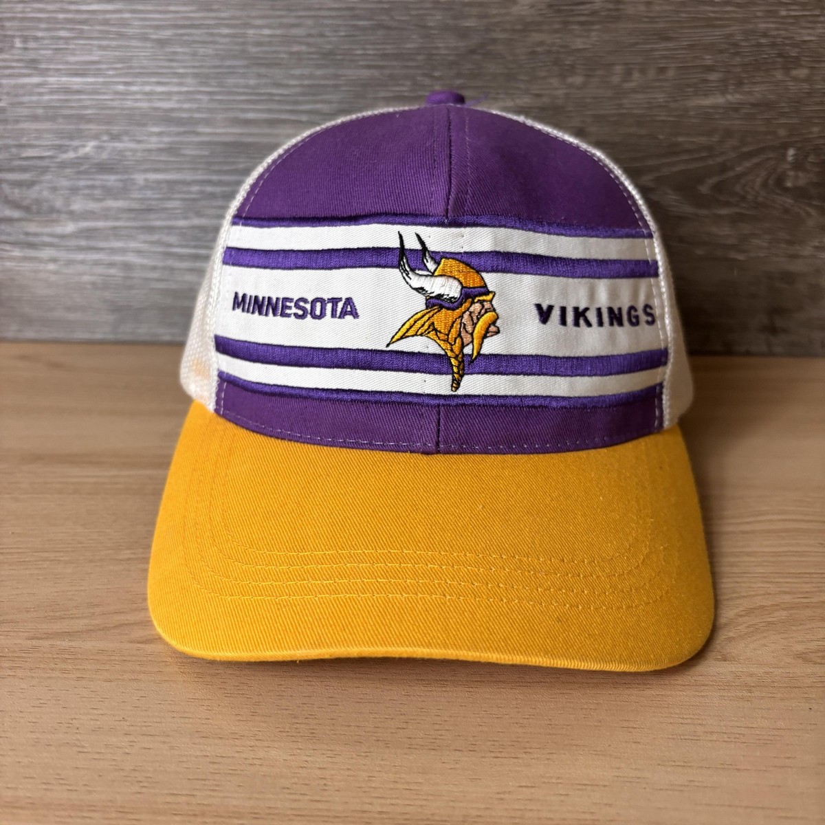 Vtg NFL Minnesota Vikings Embroidered Logo  Snap-on Visor New Men main image 4