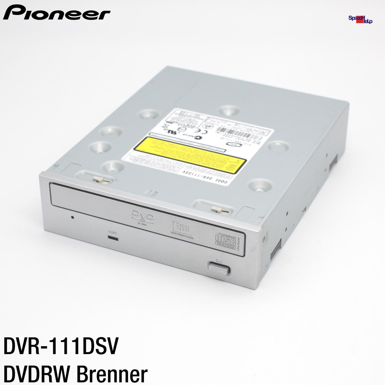 Pioneer DVR-111DSV DVD-Writer DVDRW Recorder Drive Laufwerk IDE CDRW