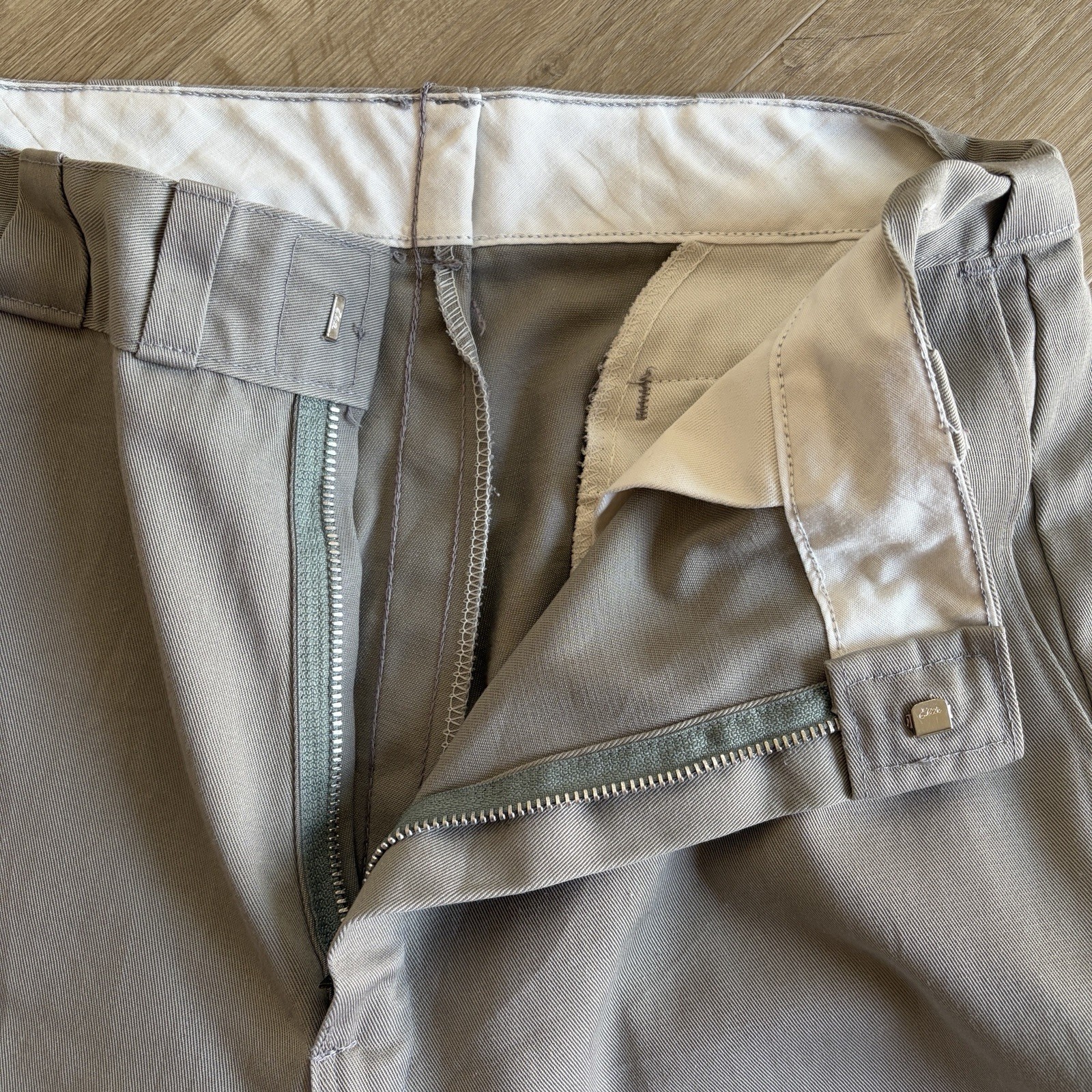 Dickies Men's Smart Casual Beige Grey Chino Work Pants Trousers Size 36 X 30 image 5