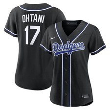 Los Angeles Dodgers Shohei Ohtani Nike Women's Black Out Fashion 2026 MLB Jersey