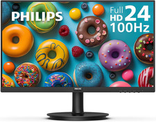 Philips 24 Inch 100Hz Computer Monitor, Frameless Full HD 1920 X 1080 , VESA, H