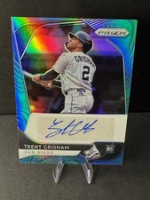2020 Prizm Trent Grisham RC AUTO CAROLINA BLUE HOLO 1/50 FOTL