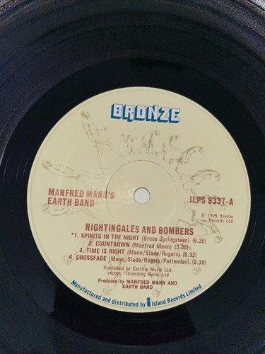 Manfred Man’s Earth Band - Nightingales & Bombers - 12” Vinyl Record LP 1975 UK - Picture 4 of 5