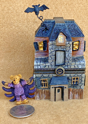 Boyds Bears 2010 Boo's Haunted House with Spidey McNibble 1E 1219 NIB
