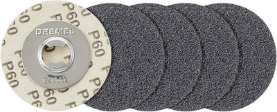 EZ Lock 60 Grit Sanding Discs for Rotary Tools, 5-Pieces (EZ411SA)