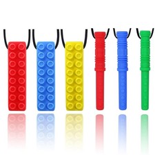 Chew Necklace Set - 6 Durable Pieces for Kids with Sensory Needs
