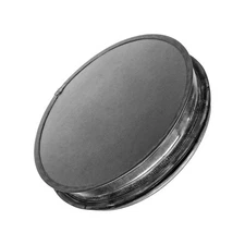 5” Inch Duct End Cap with Rubber Gasket - Galvanized Steel Round Vent Cover f...