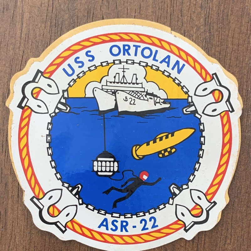 USS Ortolan ASR-22 Navy Collectible Militaria sticker